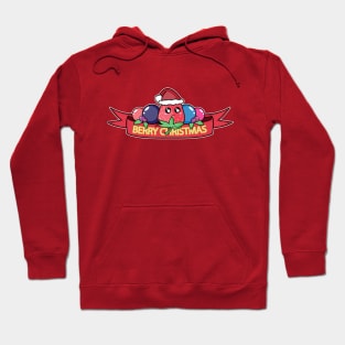 Berry Christmas (Red Banner) Hoodie
